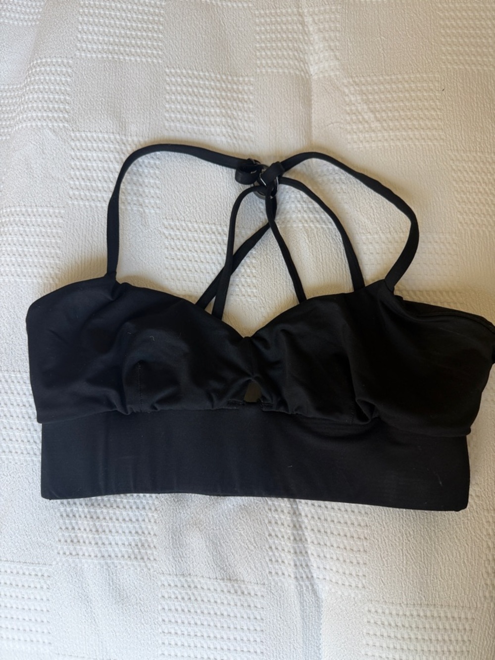 MICHI Black Strappy Sports Bra